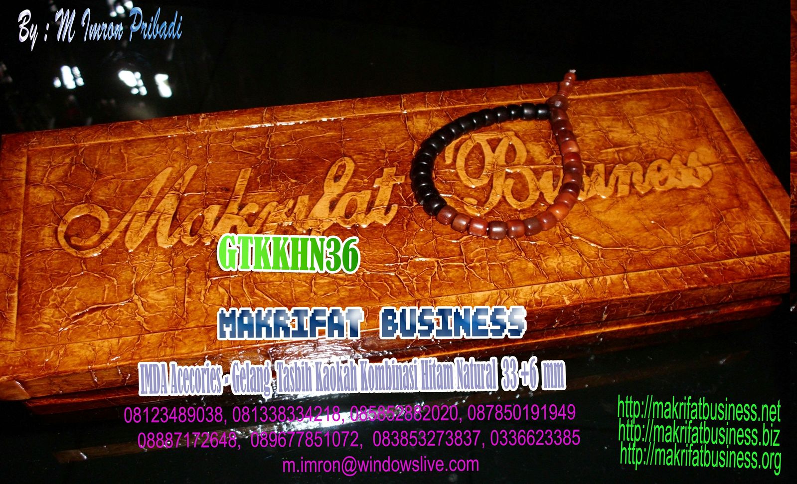 Bracelet seeds Gelang  Karet Tasbih Kaokah Kokka  Kapsol 